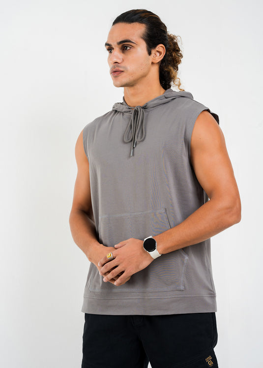 Loungewear Mens Sleeveless Hoodie