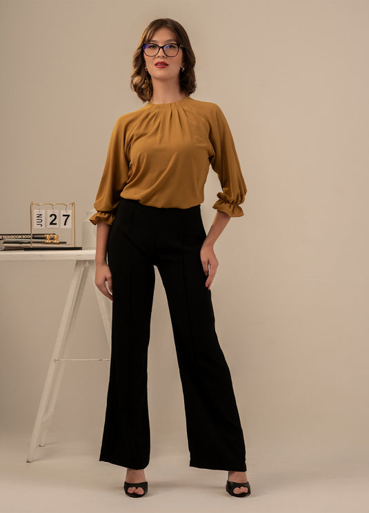 Pleat detailed blouse