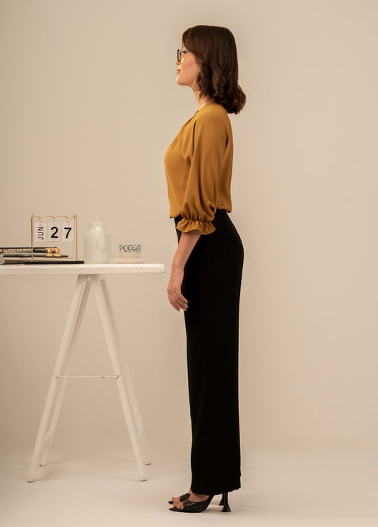 Pleat detailed blouse