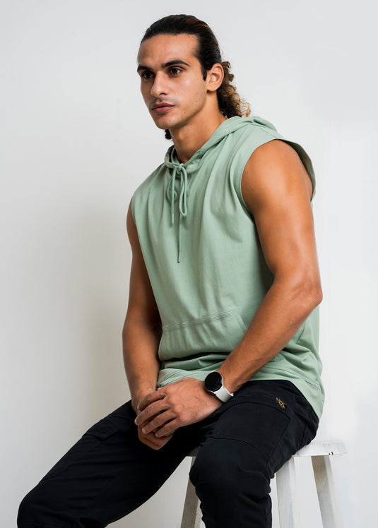 Loungewear Mens Sleeveless Hoodie