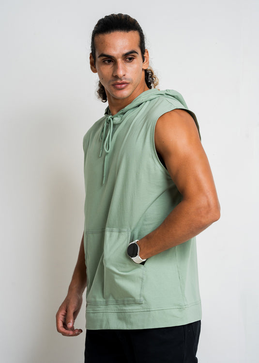 Loungewear Mens Sleeveless Hoodie