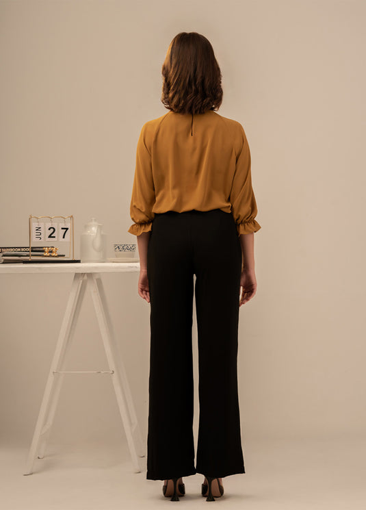 Pleat detailed blouse