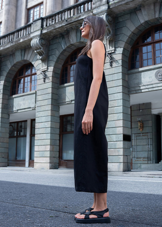 Deep back neck crop jump suit