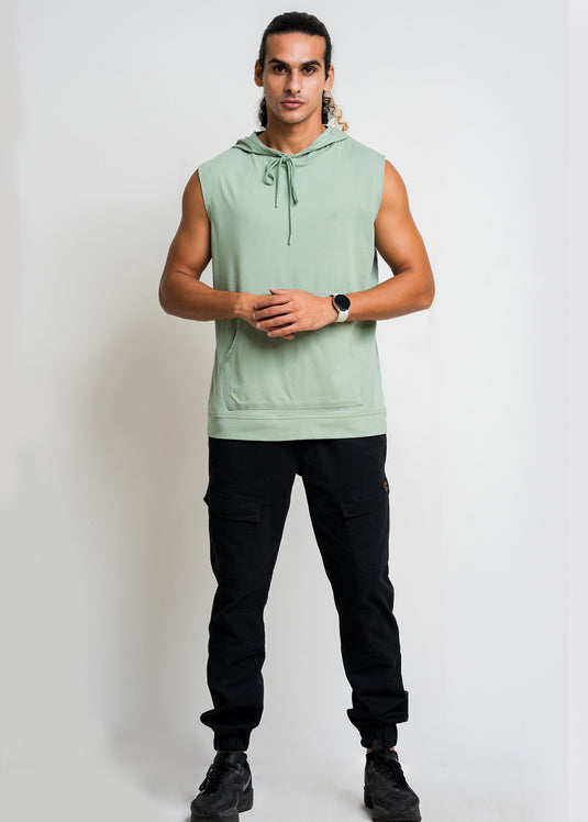 Loungewear Mens Sleeveless Hoodie