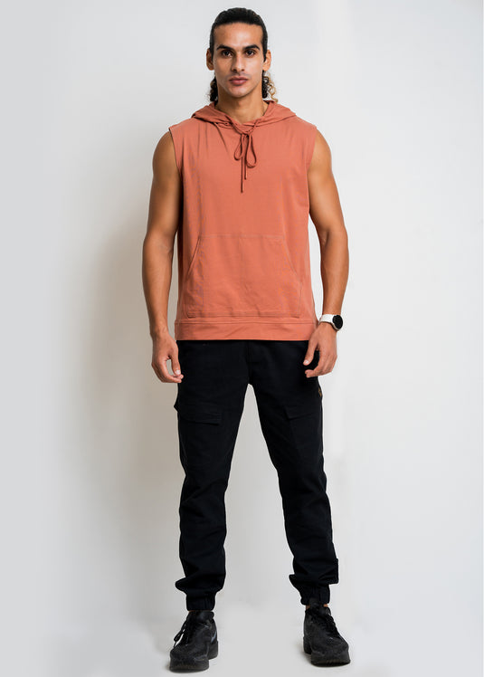 Loungewear Mens Sleeveless Hoodie