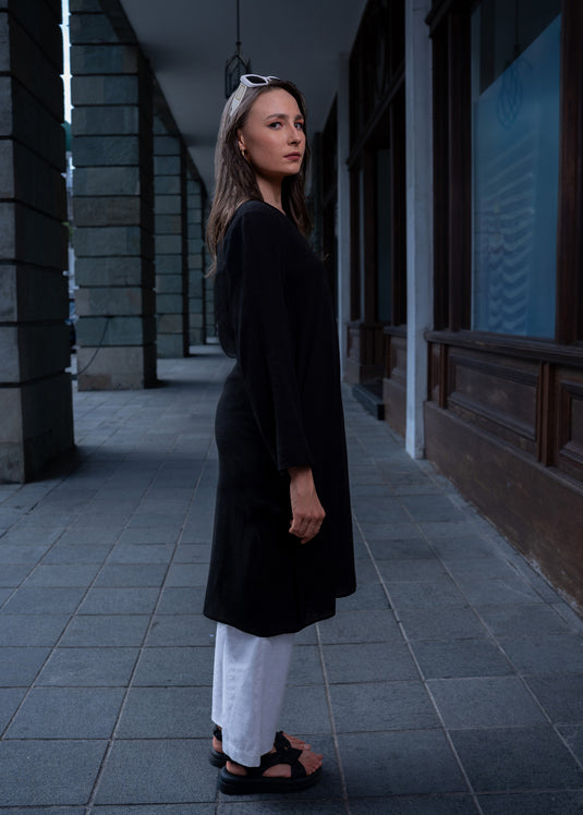 Long sleeve kurtha top