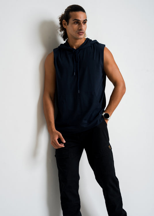 Loungewear Mens Sleeveless Hoodie