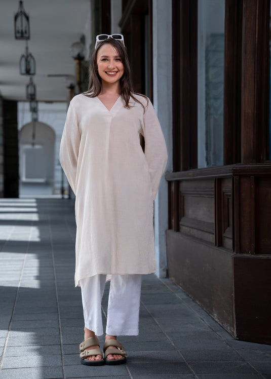Long sleeve kurtha top