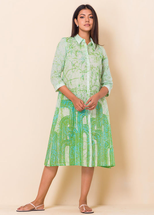 Collard Batik Dress