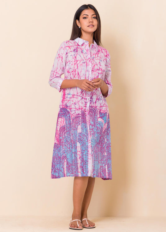 Collard Batik Dress