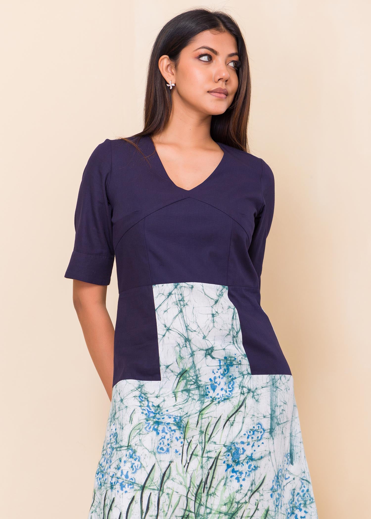 Lavender Inspired Batik Dress