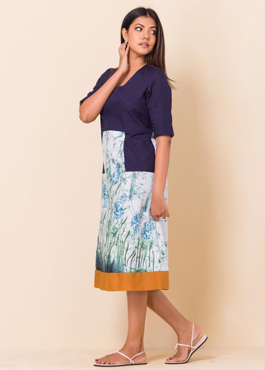 Lavender Inspired Batik Dress