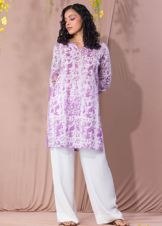 Cashmere Rose Batik Kurtha Top