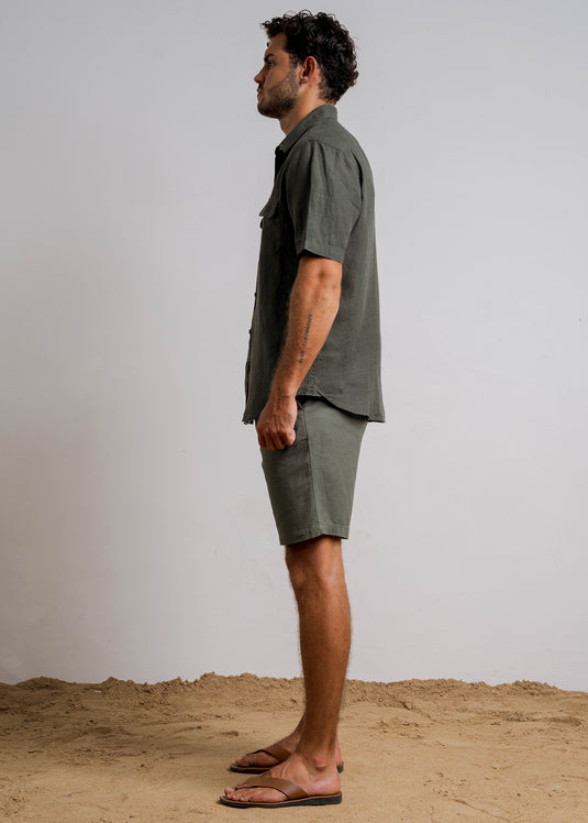 Casual Wear Linen S/S Shirt