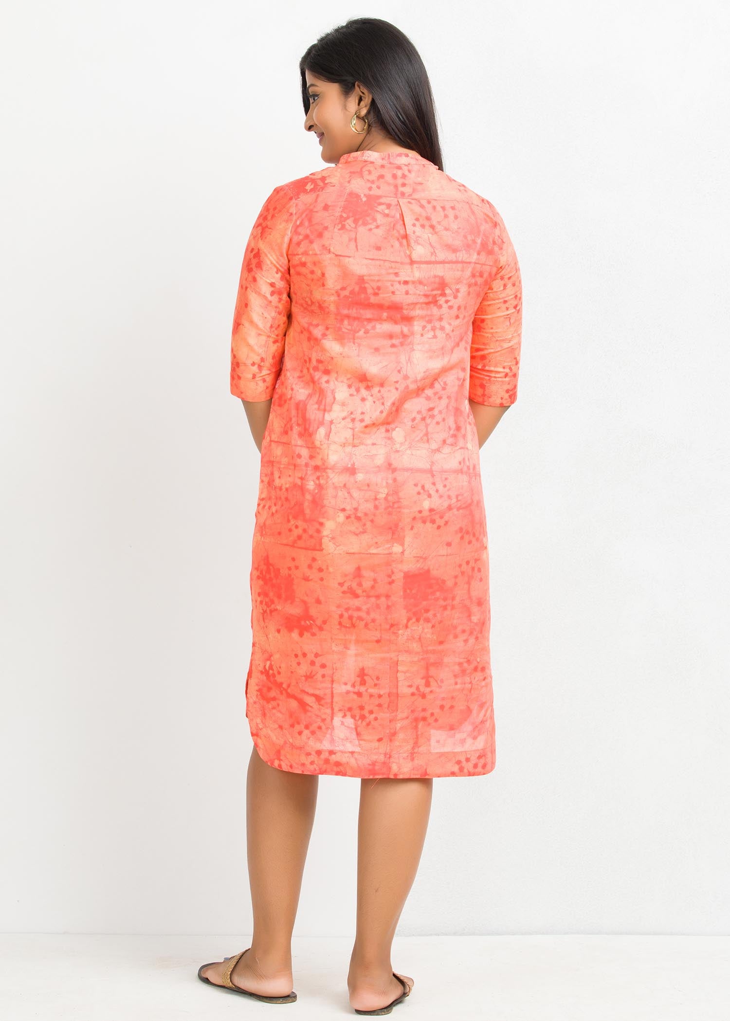 Dandelions Batik Detailed Dress