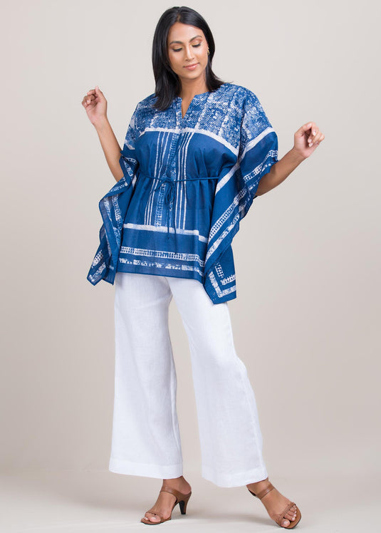 batik kaftan top