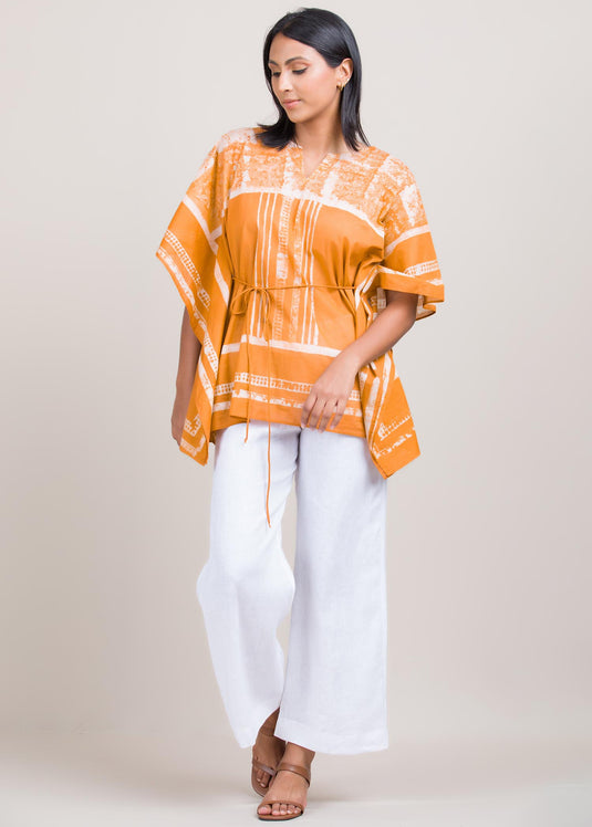 batik kaftan top