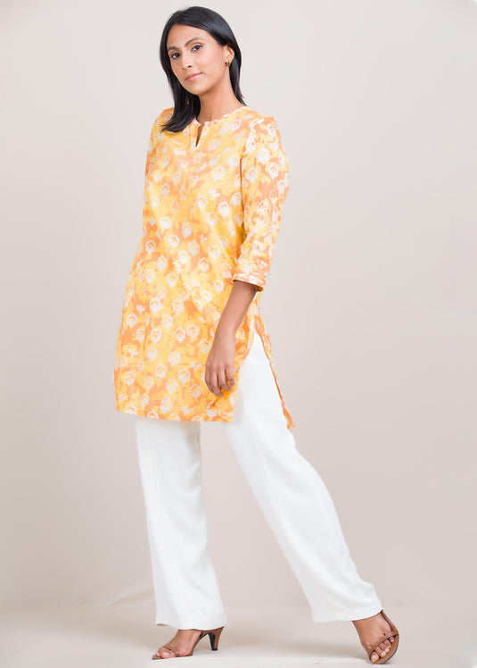 Batik printed kurtha top