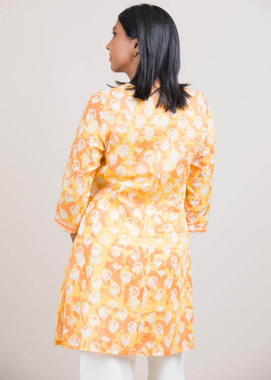 Batik printed kurtha top