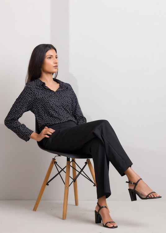 Polka dot basic shirt