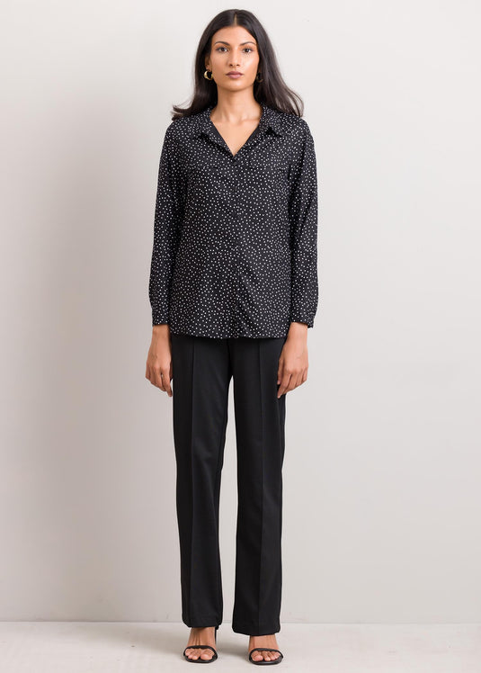 Polka dot basic shirt