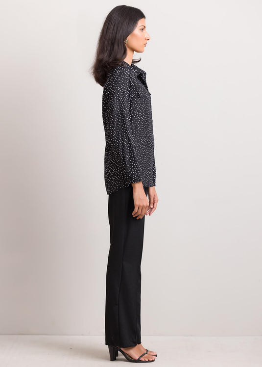 Polka dot basic shirt