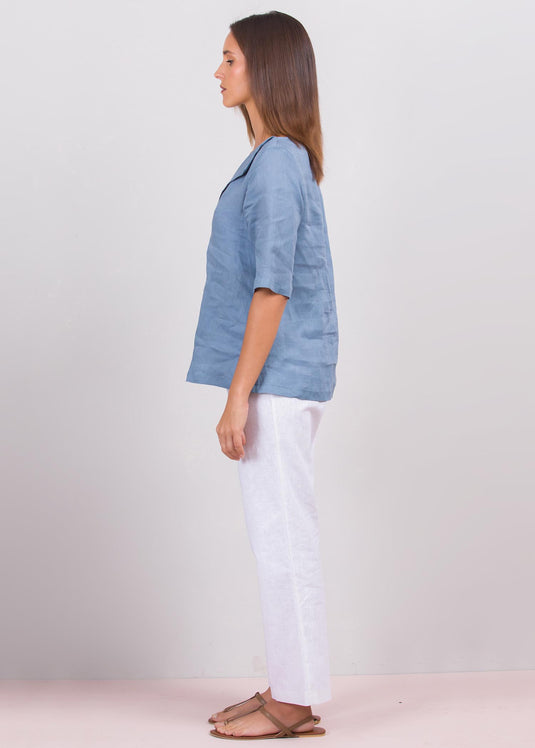 Collar detailed blouse