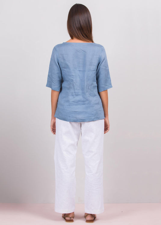 Collar detailed blouse