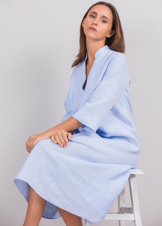 Cross over detailed midi dress