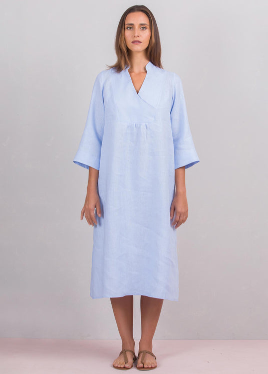 Cross over detailed midi dress