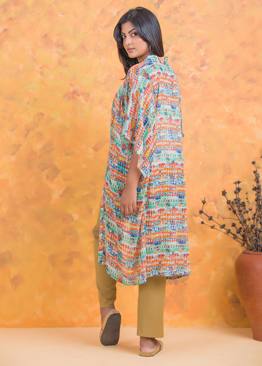 Batwing sleeve detailed cardigan