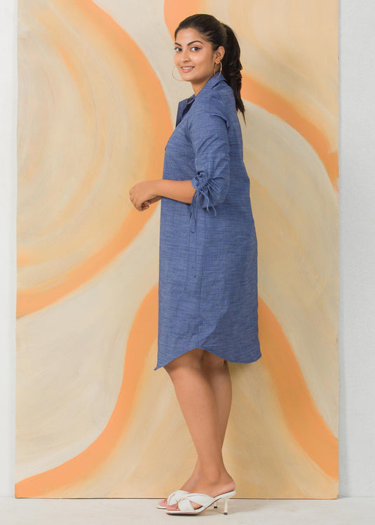 Ruching detail dress