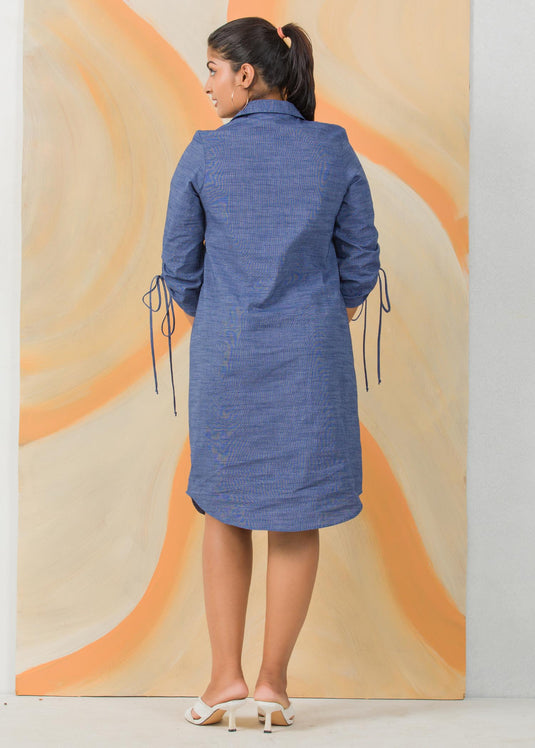 Ruching detail dress