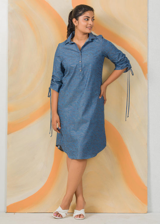 Ruching detail dress