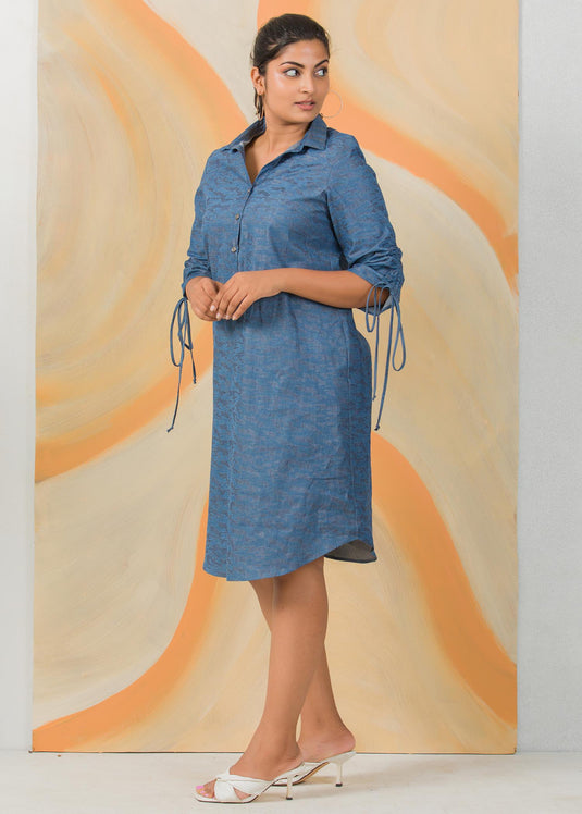 Ruching detail dress
