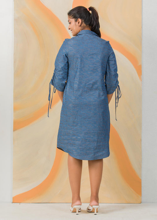 Ruching detail dress