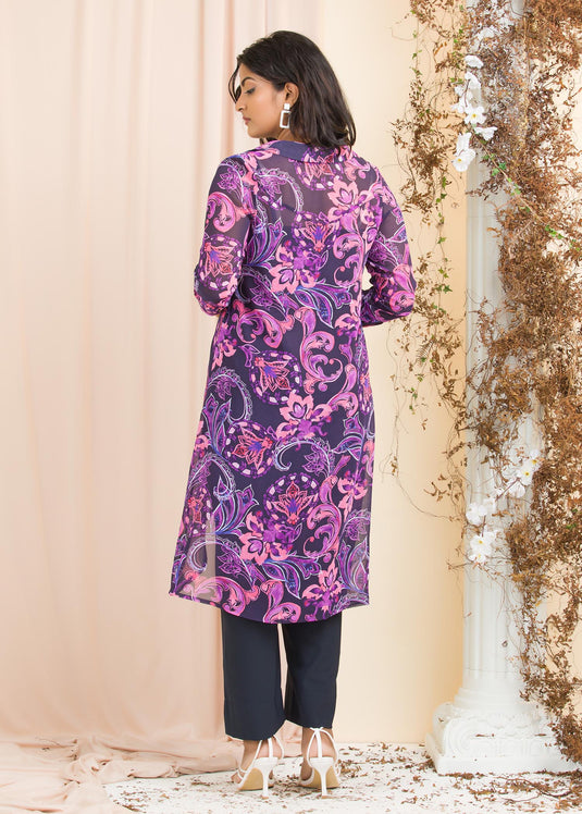HIgh-low long length shirt