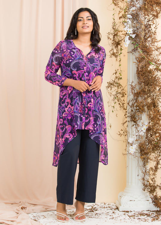 HIgh-low long length shirt