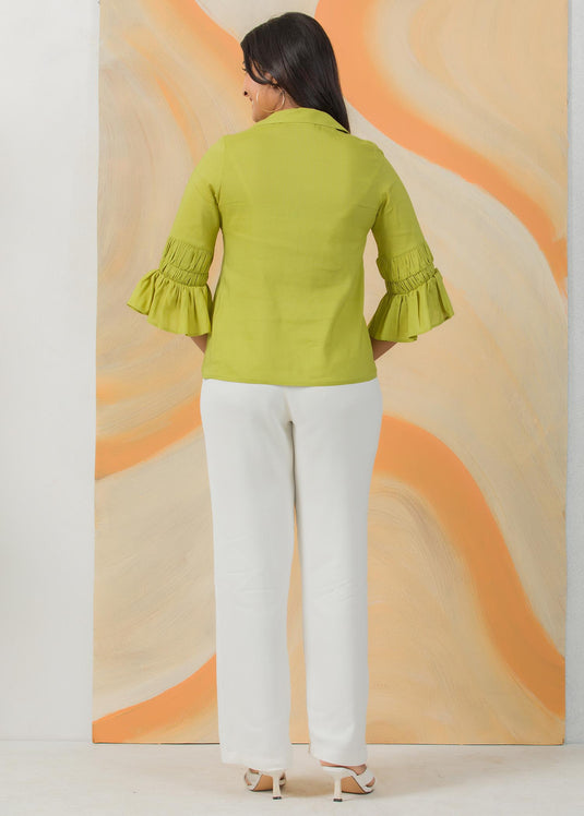 Shirt with sleeve detail