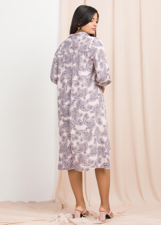Printed flouncy dress