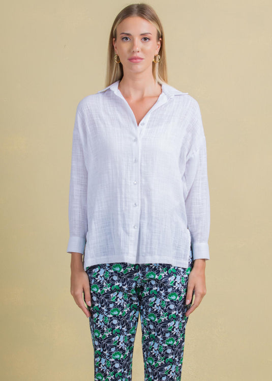 Drop shoulder shirt