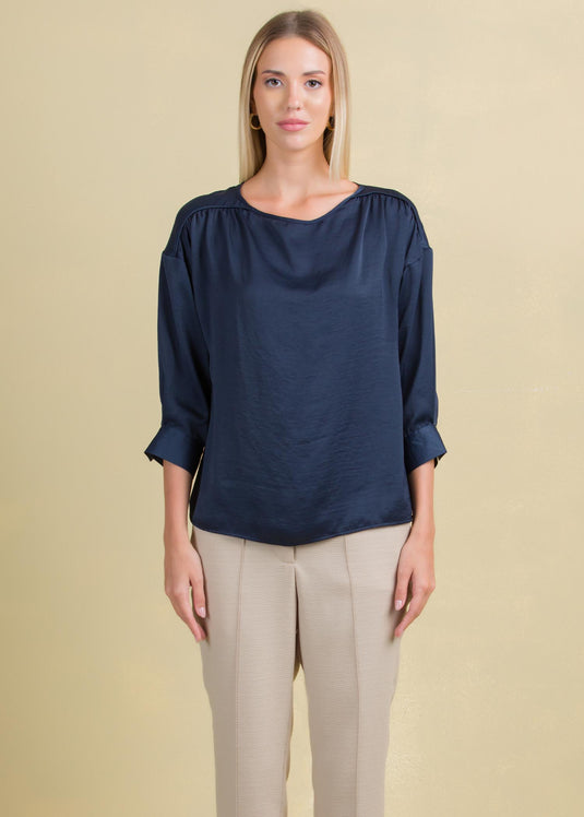 Drop shoulder blouse
