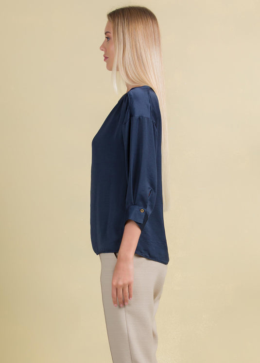Drop shoulder blouse