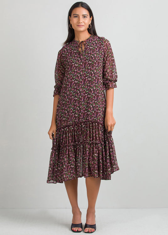Tiered panel dress