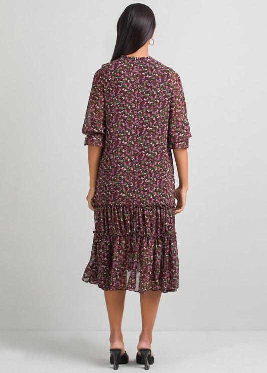 Tiered panel dress