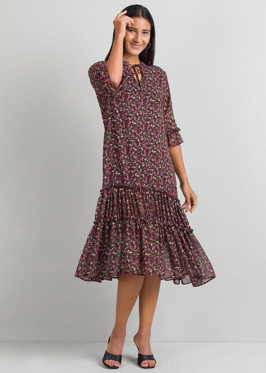 Tiered panel dress