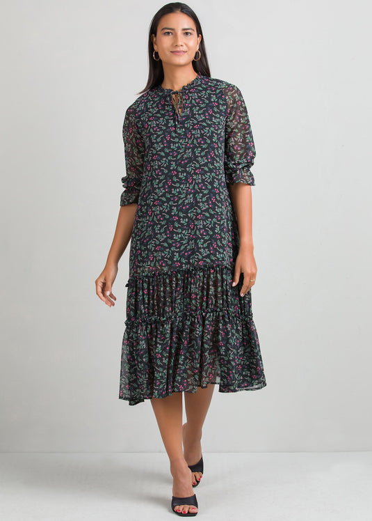 Tiered panel dress