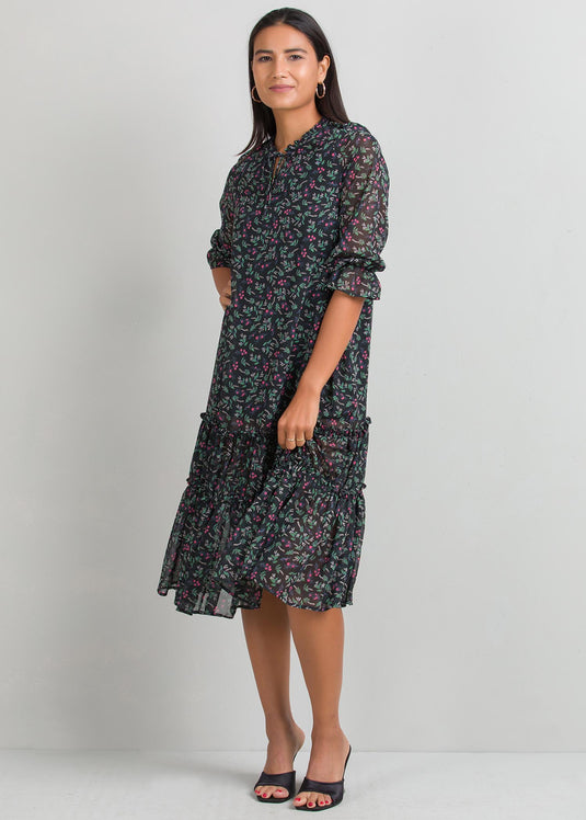 Tiered panel dress