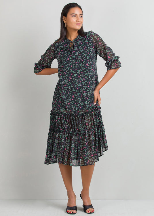 Tiered panel dress
