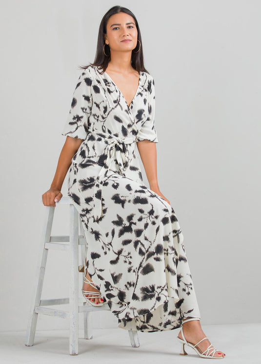 Cross over maxi dress